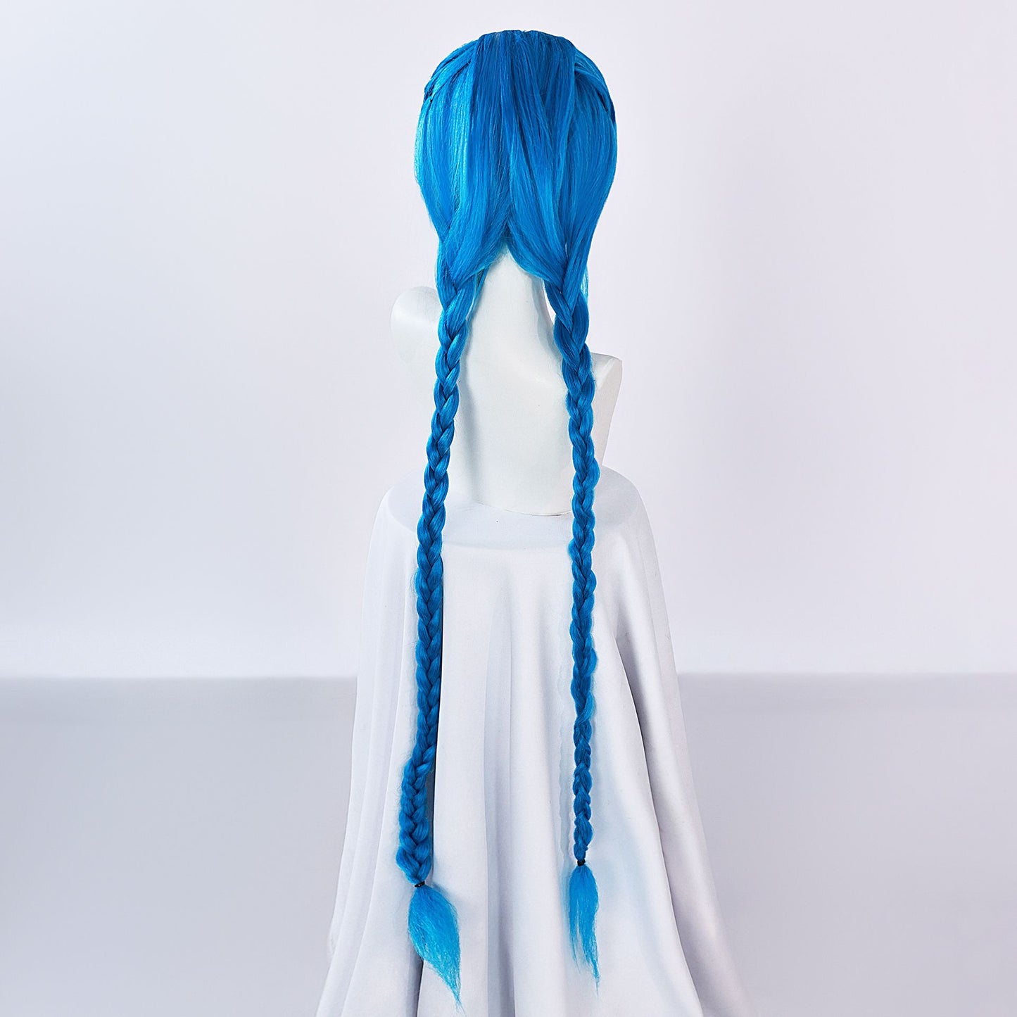 Perruque Jinx Bataille des Deux Cités Perruque Jinx Fibre Haute Température Coiffage Facile Perruque Jinx