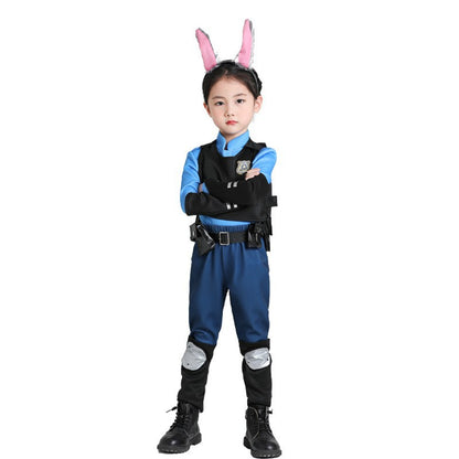 Halloween Zootopia Judy Rabbit Nick Fox COS Children Adult Parent-Child Set Performance Costume