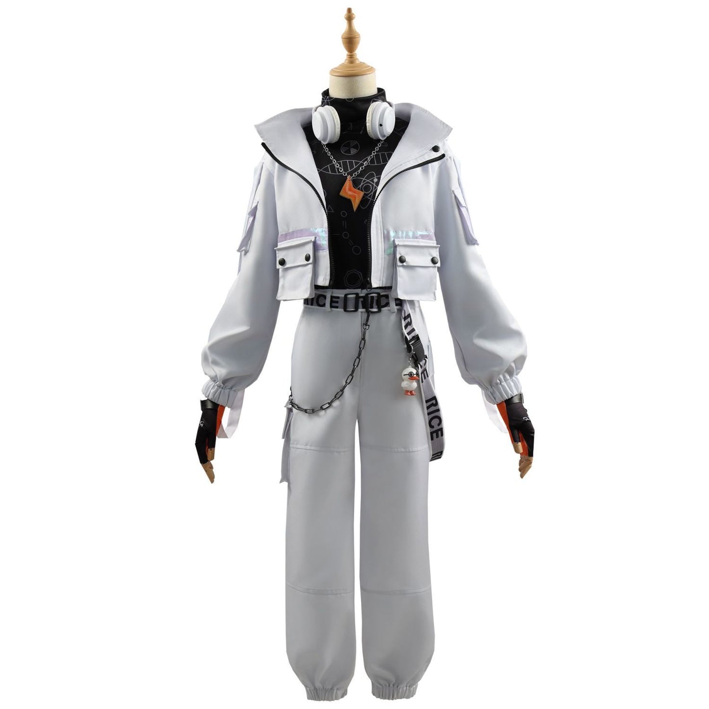 Costume de prisonnier d'Identity V, Lucca, petit canard jaune, lien, cosplay, animation bidimensionnelle 