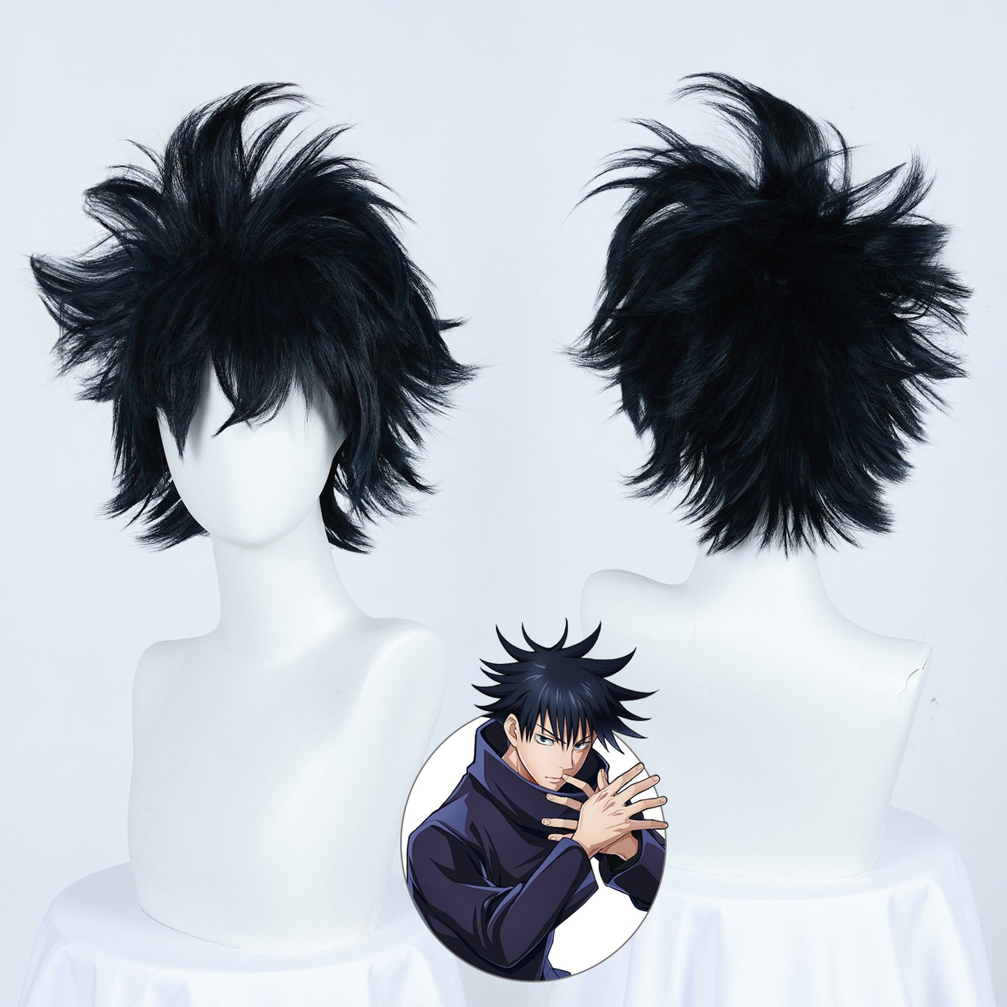 Perruque de guerre arrière Manshu Five Wu Wild Rose Xia Youjie, perruque bâton de tigre Youren Cos 