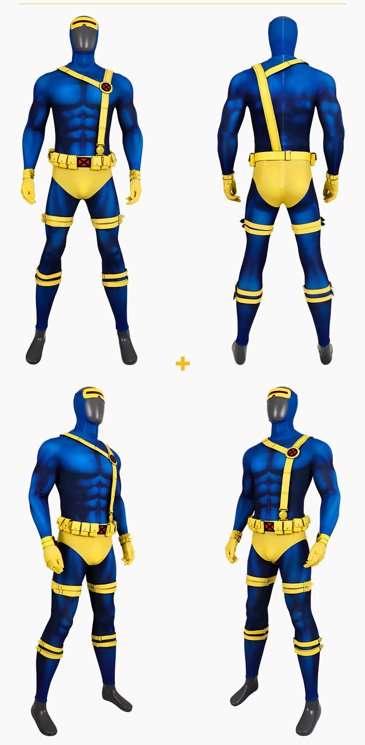 Costume Marvel X-Men X-Men97 Laser Eye Cos, combinaison complète, collants, vêtements de cosplay 