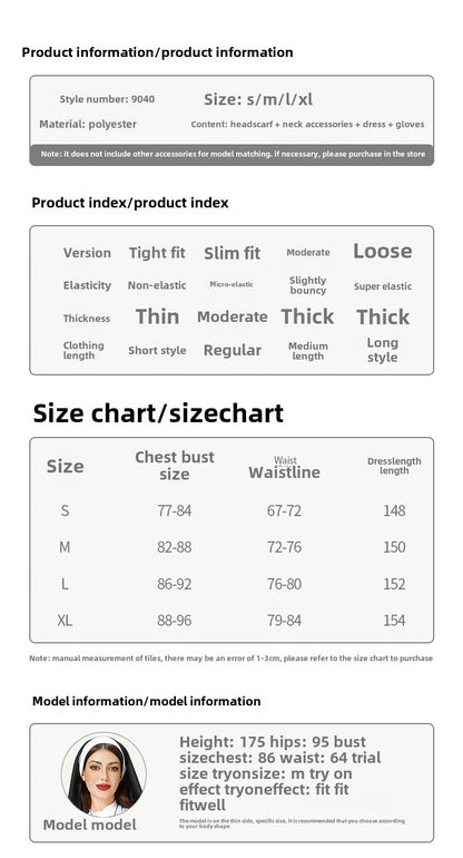 Costume d'Halloween Cosplay Costume de nonne Cross Dress Costume de performance sur scène européenne et américaine 