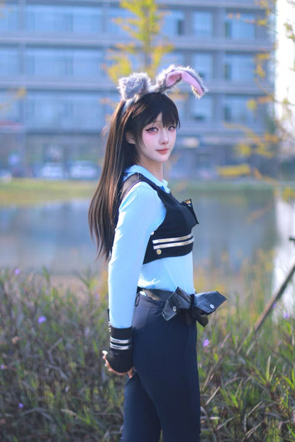 Halloween Zootopia Judy Rabbit Nick Fox COS Children Adult Parent-Child Set Performance Costume