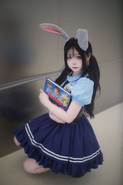 Halloween Zootopia Judy Rabbit Nick Fox COS Children Adult Parent-Child Set Performance Costume