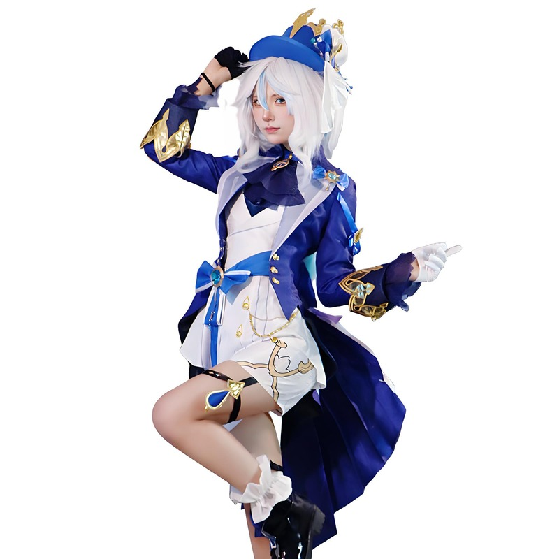 Genshin Impact Cosplay Costume Fontaine Hydro Archon Funina Cosplay Outfit Full Set Varka