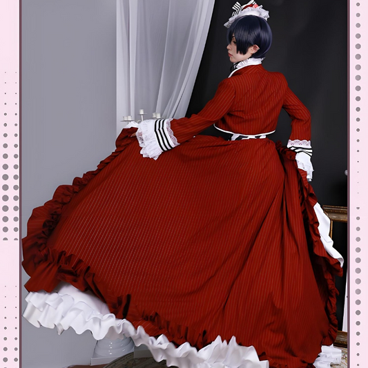 Black Butler Charles Black Tea Cup Cosplay Costume Black Tea Cup Charles Master Saibass Cos Costume