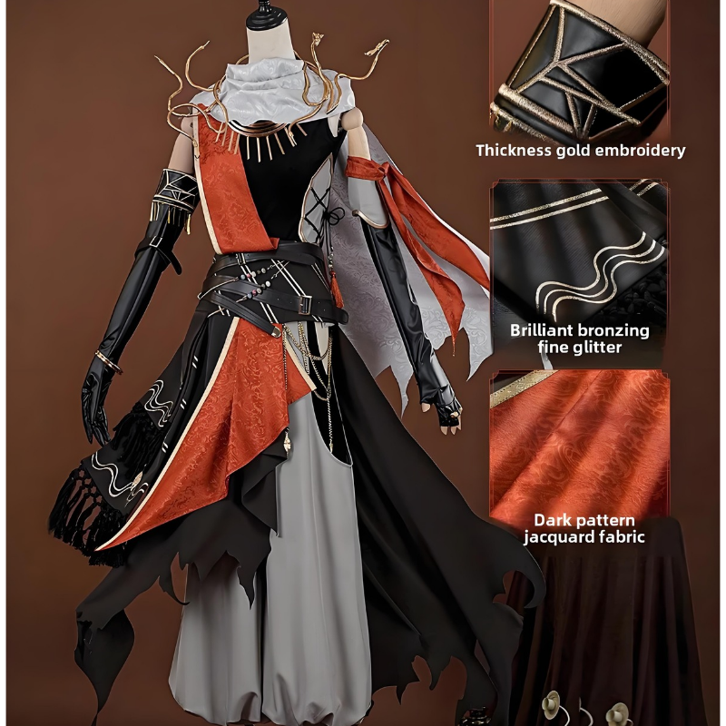 Costume de cosplay d'Identity V, costume de jeu de cosplay du mercenaire Naib Sabeeda Fantasy World 
