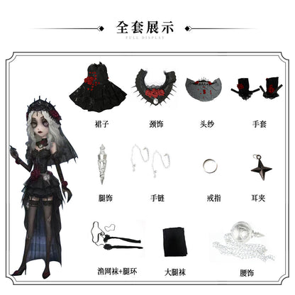 Identity V Cosplay Costume Game Anime Outfit Patient Star Psychology Doctor Long Night Cosplay Full Set