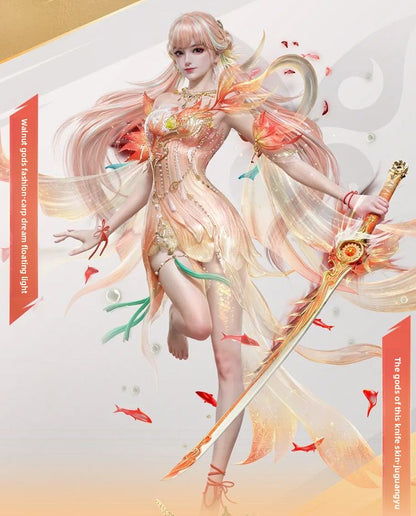 Jeu de main éternel Walnut Carp Dream Floating Light Cosplay Vêtements Walnut Carp Dream Floating Light Cos Costume 