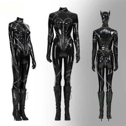 Costume d'Halloween Catwoman Batman Black Cos Comic Show en stock Shadow 