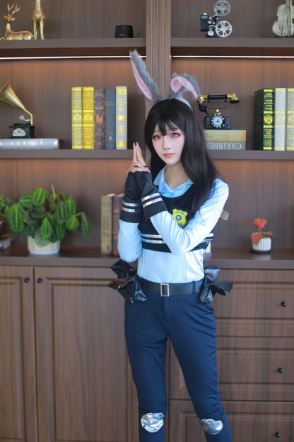 Halloween Zootopia Judy Rabbit Nick Fox COS Children Adult Parent-Child Set Performance Costume