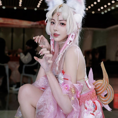 Cosplaycos, vêtements de style ancien, peau rouge, jeu de style ancien, pompon 