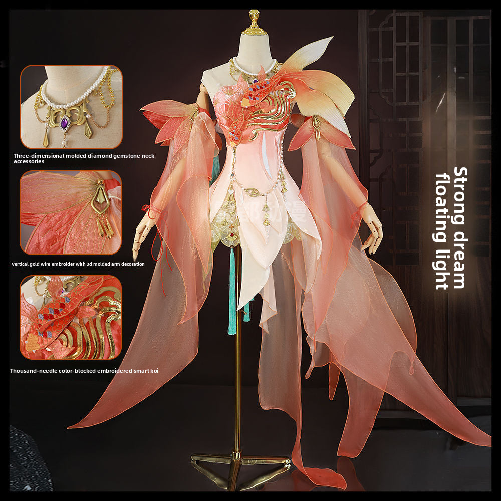 Jeu de main éternel Walnut Carp Dream Floating Light Cosplay Vêtements Walnut Carp Dream Floating Light Cos Costume 