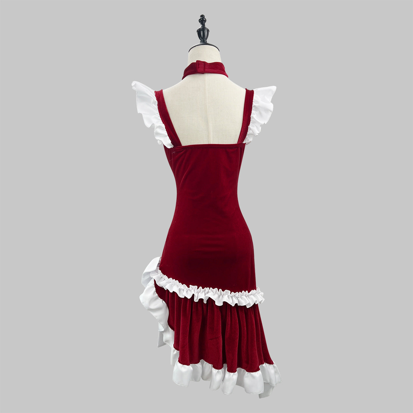 Product Bodycon Christmas Dress French Style Dress Christmas Cosplay Costume Plus Size Christmas