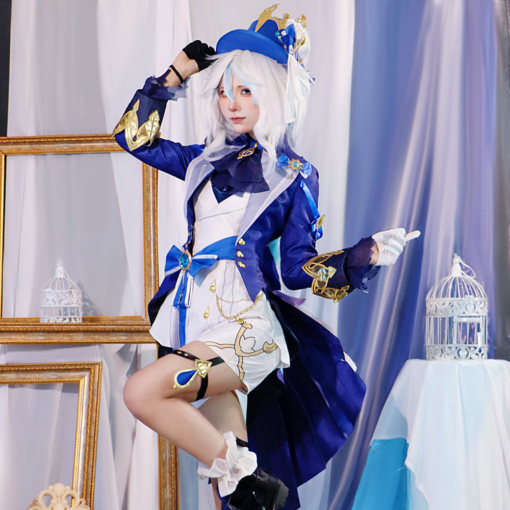 Genshin Impact Cosplay Costume Fontaine Hydro Archon Funina Cosplay Outfit Full Set Varka