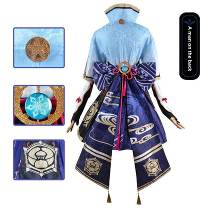 Genshin Impact Cos Vêtements Dieu Lihua Cos Costume Ensemble Complet Aigrette Princesse Cosplay Anime Vêtements Femme Style C Vêtements 