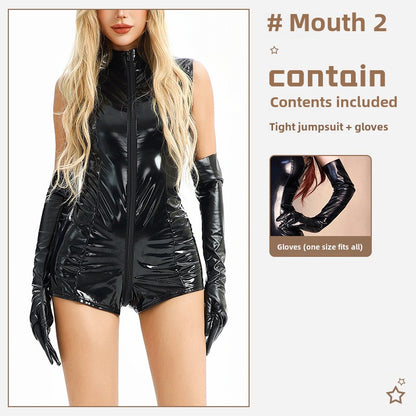 Costume d'Halloween pour femme, tenue de police, uniforme de police, vêtements moulants une pièce, discothèque, bar, vêtements pour filles sexy