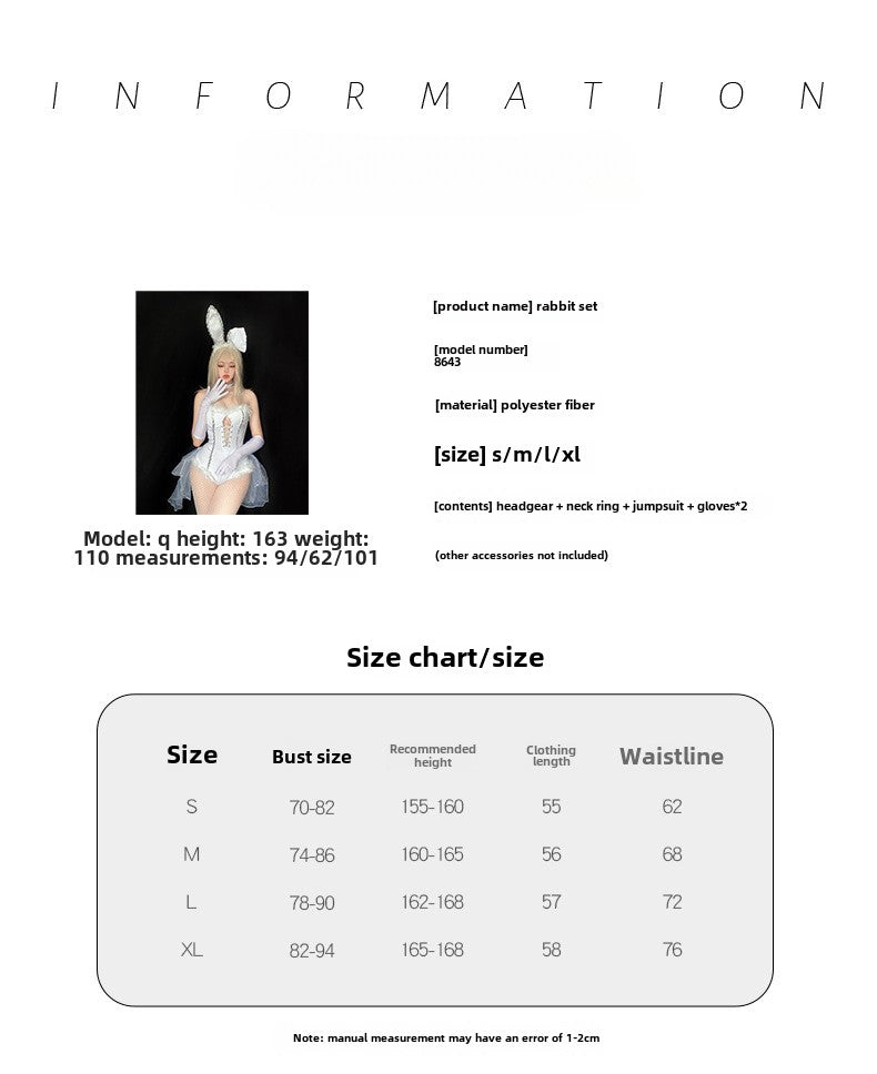 Resurrection Halloween Costume Cos Sexy Bunny Suit Nightclub Bar DS Lead Dance Bunny Suit Christmas Costume