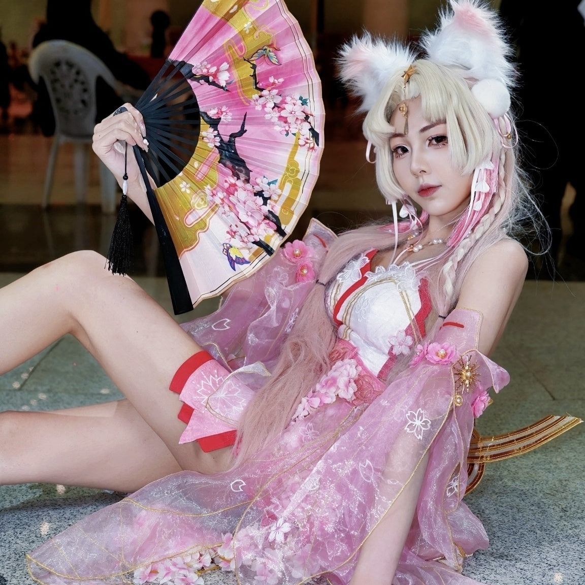 Cosplaycos, vêtements de style ancien, peau rouge, jeu de style ancien, pompon 