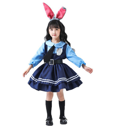 Halloween Zootopia Judy Rabbit Nick Fox COS Children Adult Parent-Child Set Performance Costume