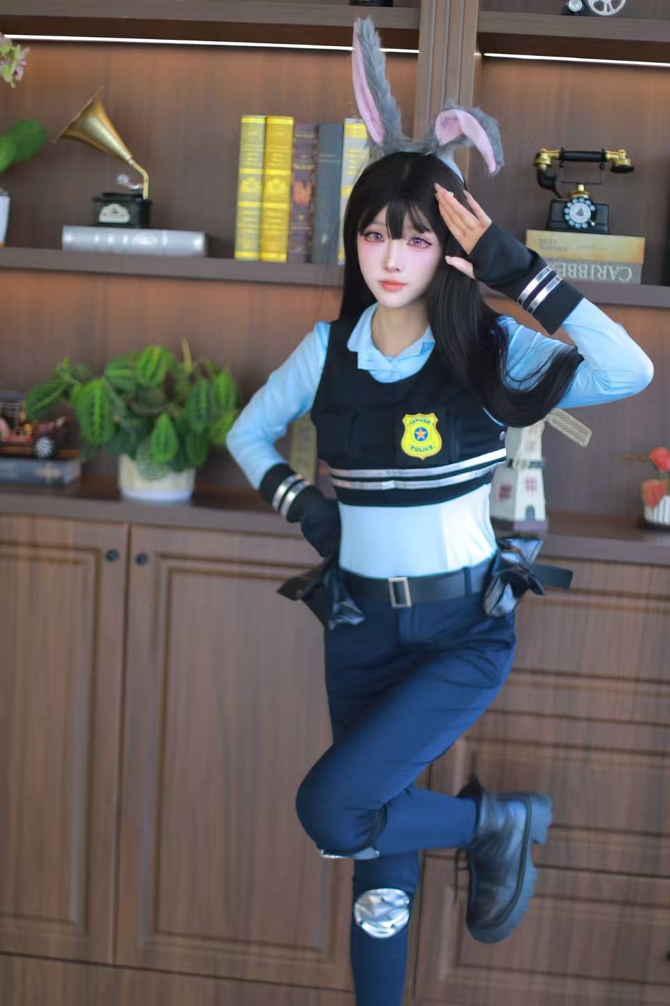 Halloween Zootopia Judy Rabbit Nick Fox COS Children Adult Parent-Child Set Performance Costume