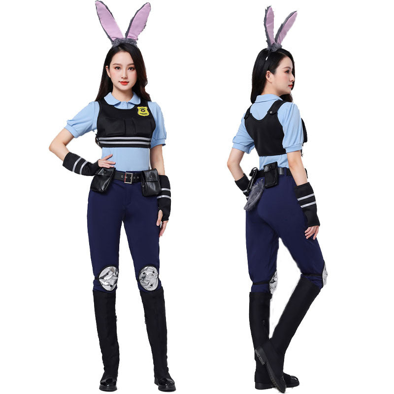 Halloween Zootopia Judy Rabbit Nick Fox COS Children Adult Parent-Child Set Performance Costume