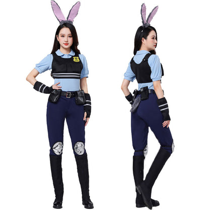 Halloween Zootopia Judy Rabbit Nick Fox COS Children Adult Parent-Child Set Performance Costume