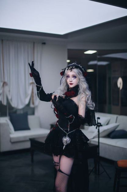 Identity V Cosplay Costume Game Anime Outfit Patient Star Psychology Doctor Long Night Cosplay Full Set