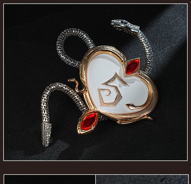 Costume de sorcière aux cheveux cramoisis et prêtre du diable Identity V 