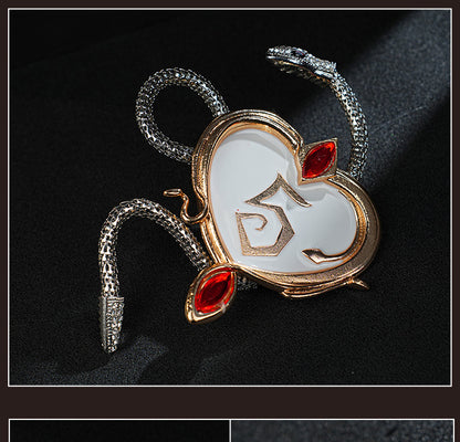 Costume de sorcière aux cheveux cramoisis et prêtre du diable Identity V 