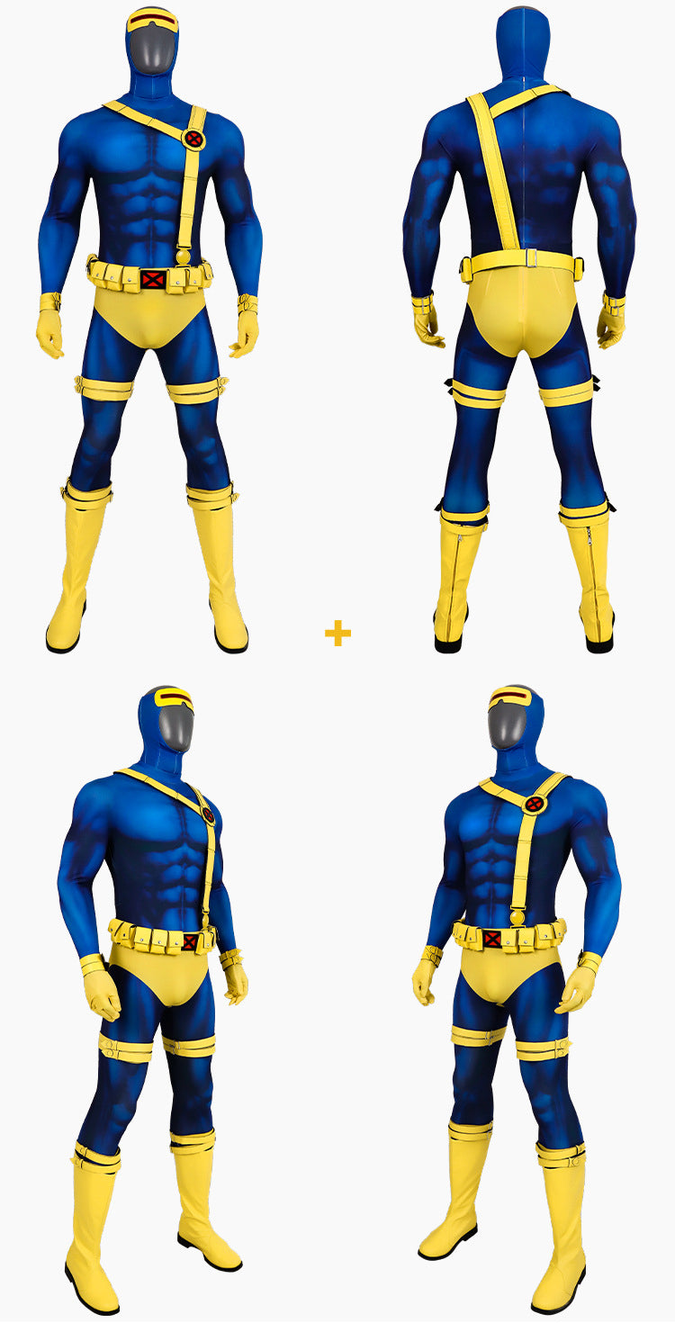 Costume Marvel X-Men X-Men97 Laser Eye Cos, combinaison complète, collants, vêtements de cosplay 