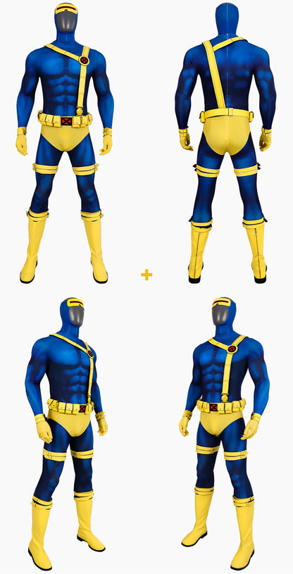 Costume Marvel X-Men X-Men97 Laser Eye Cos, combinaison complète, collants, vêtements de cosplay 
