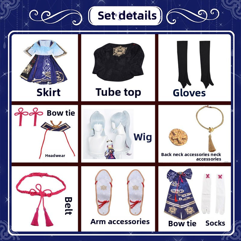 Genshin Impact Cos Vêtements Dieu Lihua Cos Costume Ensemble Complet Aigrette Princesse Cosplay Anime Vêtements Femme Style C Vêtements 