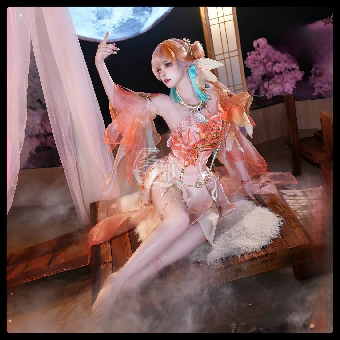 Jeu de main éternel Walnut Carp Dream Floating Light Cosplay Vêtements Walnut Carp Dream Floating Light Cos Costume 