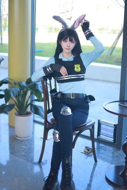 Halloween Zootopia Judy Rabbit Nick Fox COS Children Adult Parent-Child Set Performance Costume