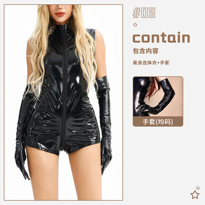 Costume d'Halloween pour femme, tenue de police, uniforme de police, vêtements moulants une pièce, discothèque, bar, vêtements pour filles sexy