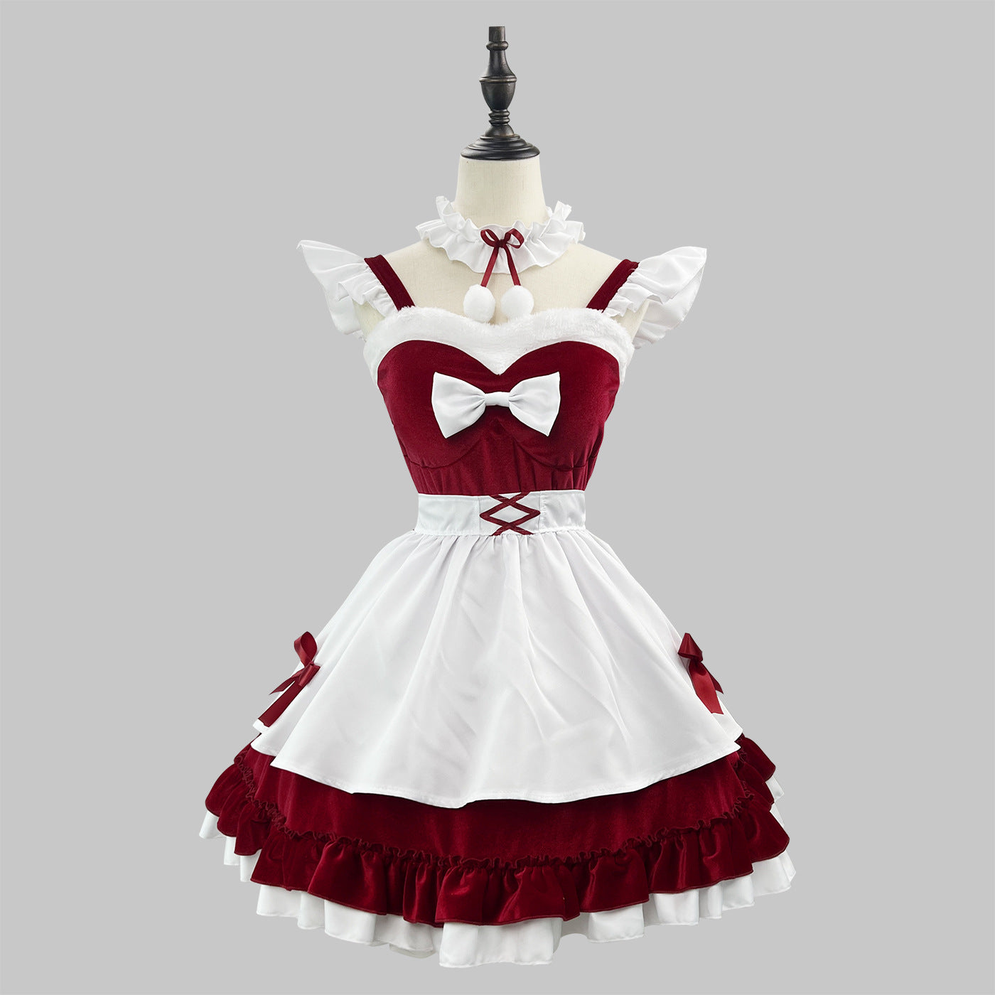 Pure Desire Velvet Maid Christmas Costume Plus Size Maid Costume Cosplay Performance Anime Costume