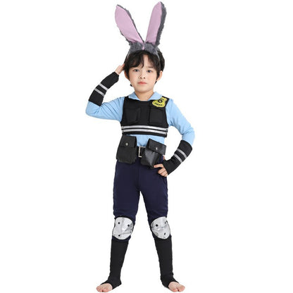 Halloween Zootopia Judy Rabbit Nick Fox COS Children Adult Parent-Child Set Performance Costume