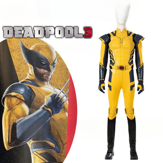 Costume de cosplay Deadpool et Wolverine, ensemble complet, combinaison de combat serrée, oncle loup, taille européenne 