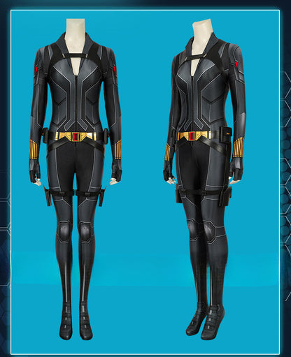 Marvel Black Widow Movie Cosplay Natasha Black Suit Cosplay Bodysuit