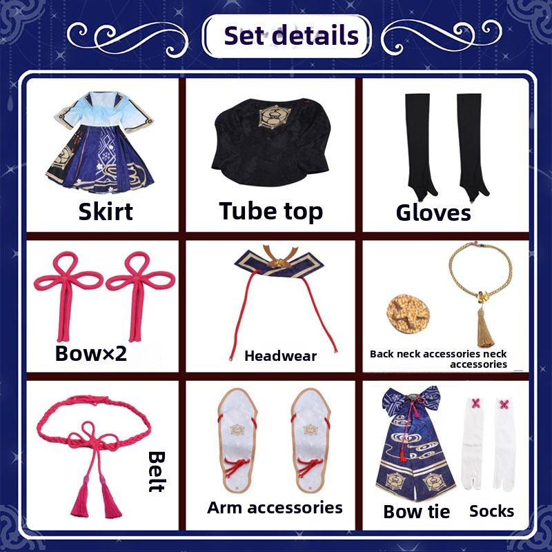 Genshin Impact Cos Vêtements Dieu Lihua Cos Costume Ensemble Complet Aigrette Princesse Cosplay Anime Vêtements Femme Style C Vêtements 