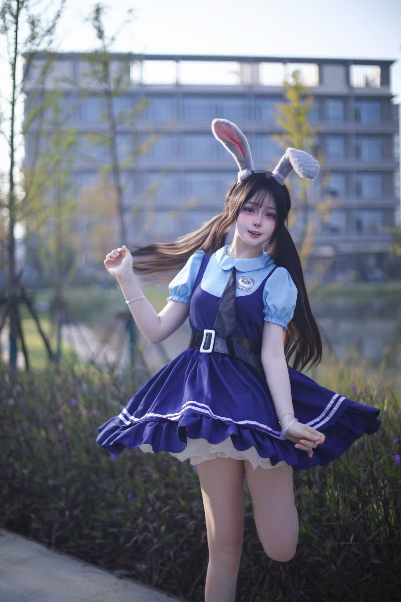 Halloween Zootopia Judy Rabbit Nick Fox COS Children Adult Parent-Child Set Performance Costume