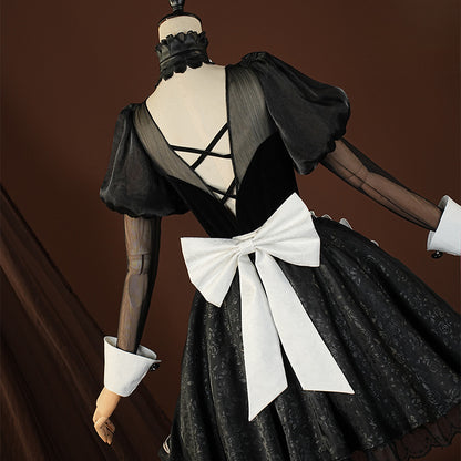 Costume de sorcière aux cheveux cramoisis et prêtre du diable Identity V 