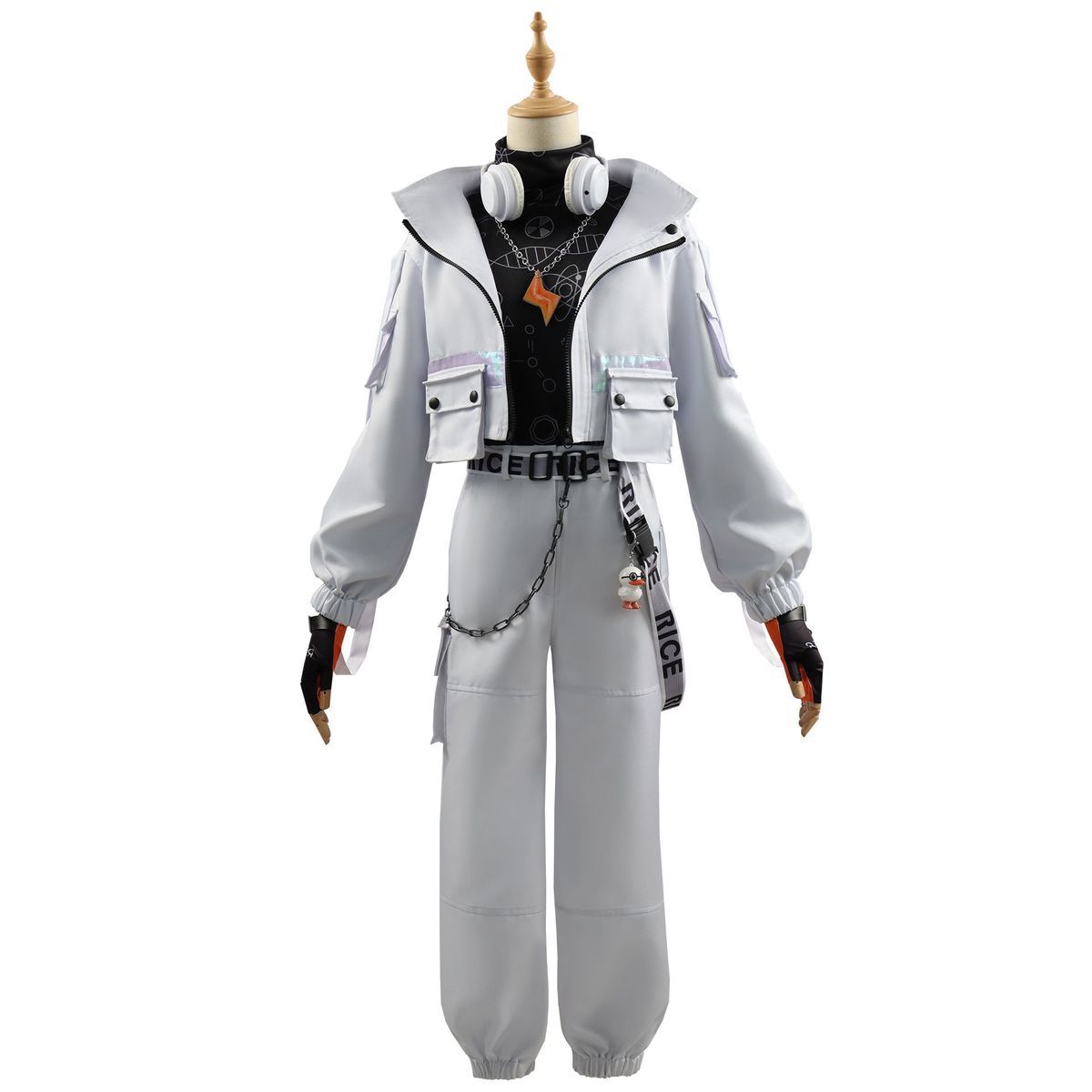 Costume de prisonnier d'Identity V, Lucca, petit canard jaune, lien, cosplay, animation bidimensionnelle 