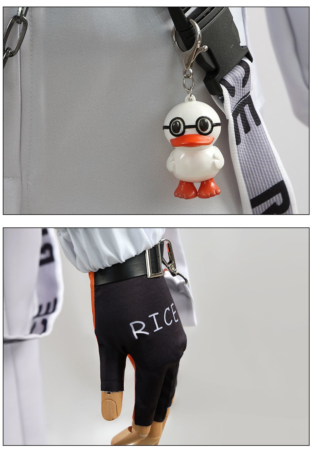 Costume de prisonnier d'Identity V, Lucca, petit canard jaune, lien, cosplay, animation bidimensionnelle 