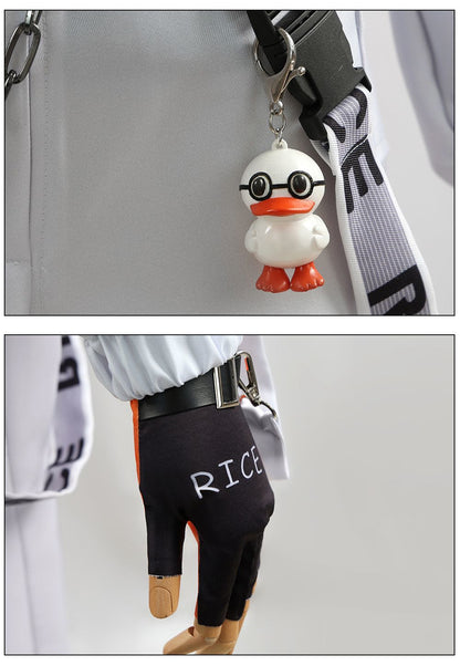 Costume de prisonnier d'Identity V, Lucca, petit canard jaune, lien, cosplay, animation bidimensionnelle 