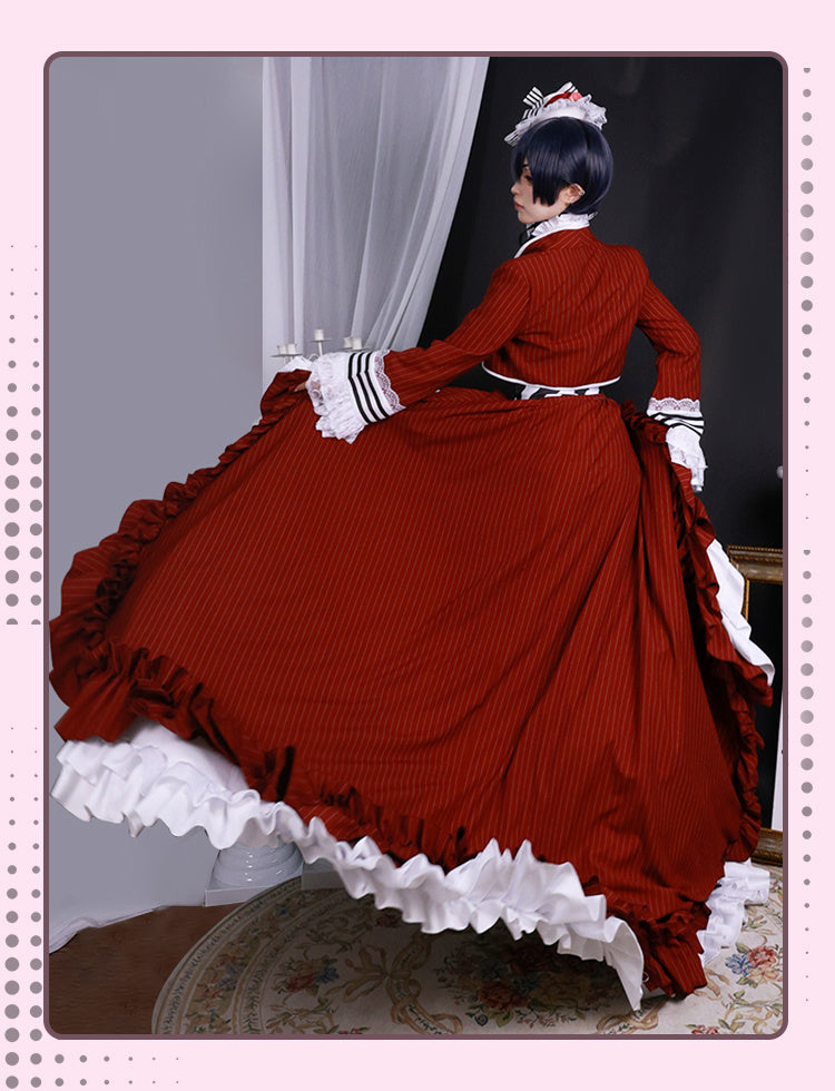 Black Butler Charles Black Tea Cup Cosplay Costume Black Tea Cup Charles Master Saibass Cos Costume