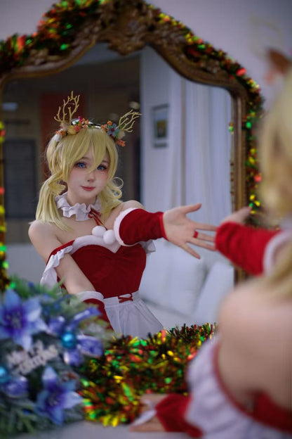 Pure Desire Velvet Maid Christmas Costume Plus Size Maid Costume Cosplay Performance Anime Costume