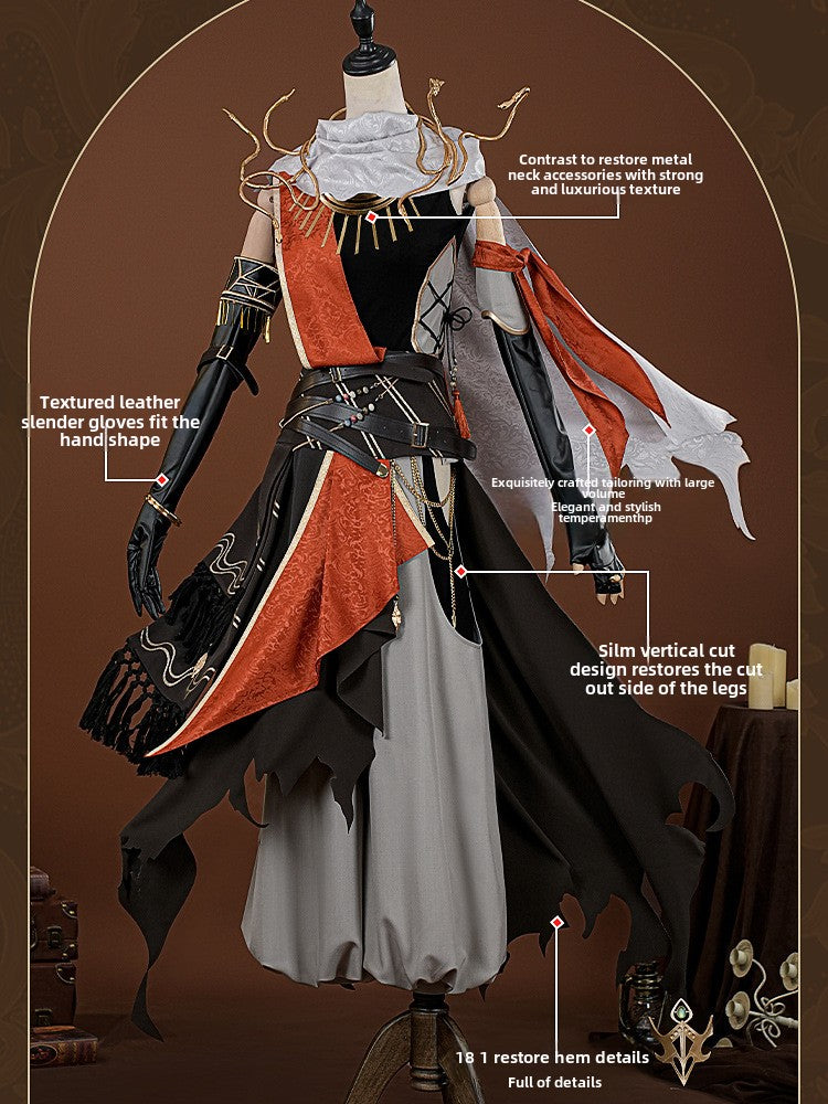 Costume de cosplay d'Identity V, costume de jeu de cosplay du mercenaire Naib Sabeeda Fantasy World 