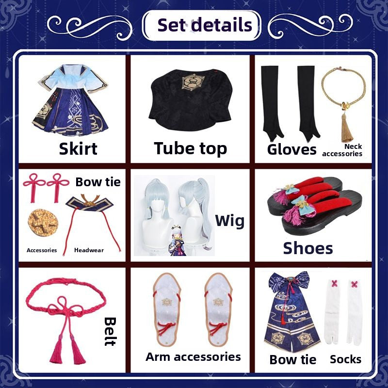 Genshin Impact Cos Vêtements Dieu Lihua Cos Costume Ensemble Complet Aigrette Princesse Cosplay Anime Vêtements Femme Style C Vêtements 